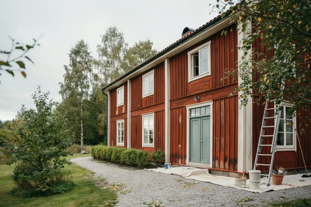 fasadm lning av tr hus b sta s songen vanliga misstag och s h ller resultatet l ngre