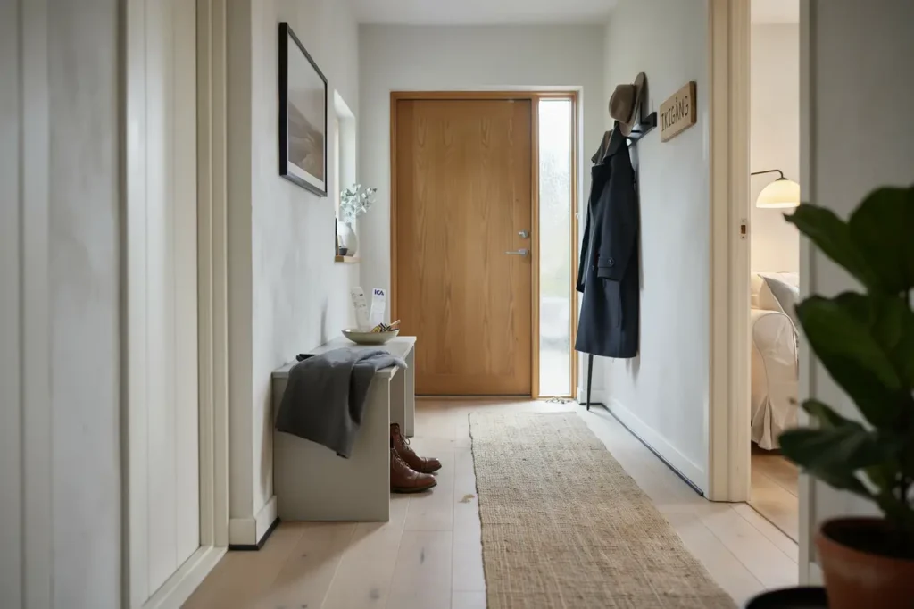 ombyggnad av entr och hall i villa i grevie